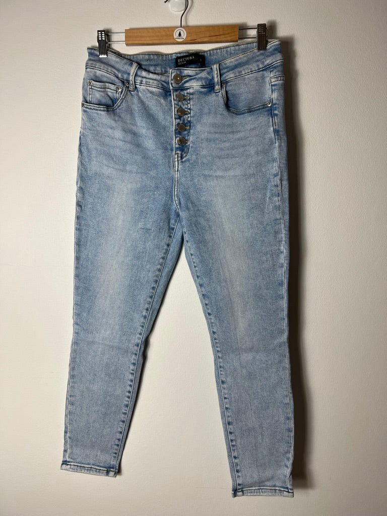 Decjuba Evie Jeans Size 16 Stretch Skinny Style - In good preloved cond.