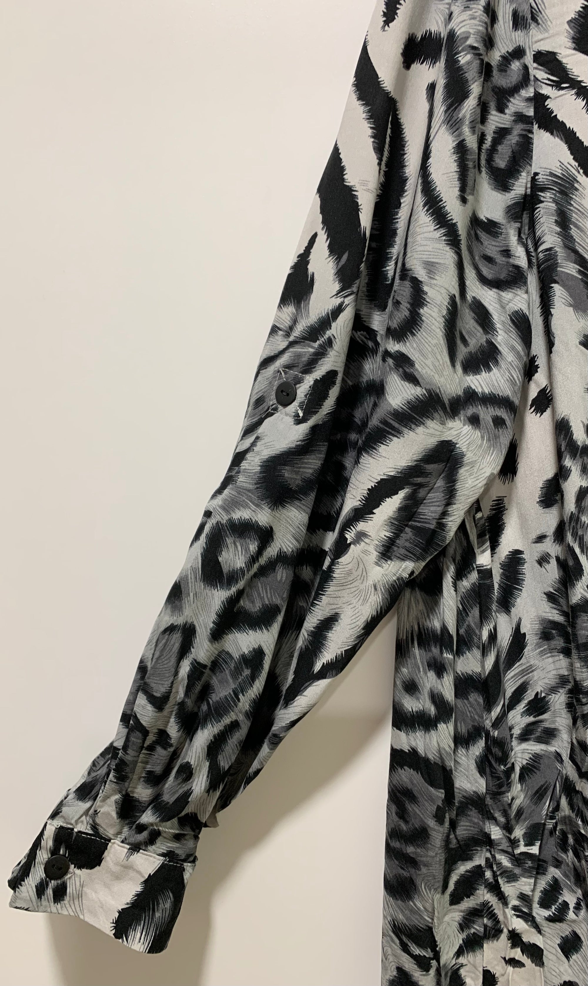 Animal Print Dress in Black & White Zebra Print Available in Sizes S/M & L/XL