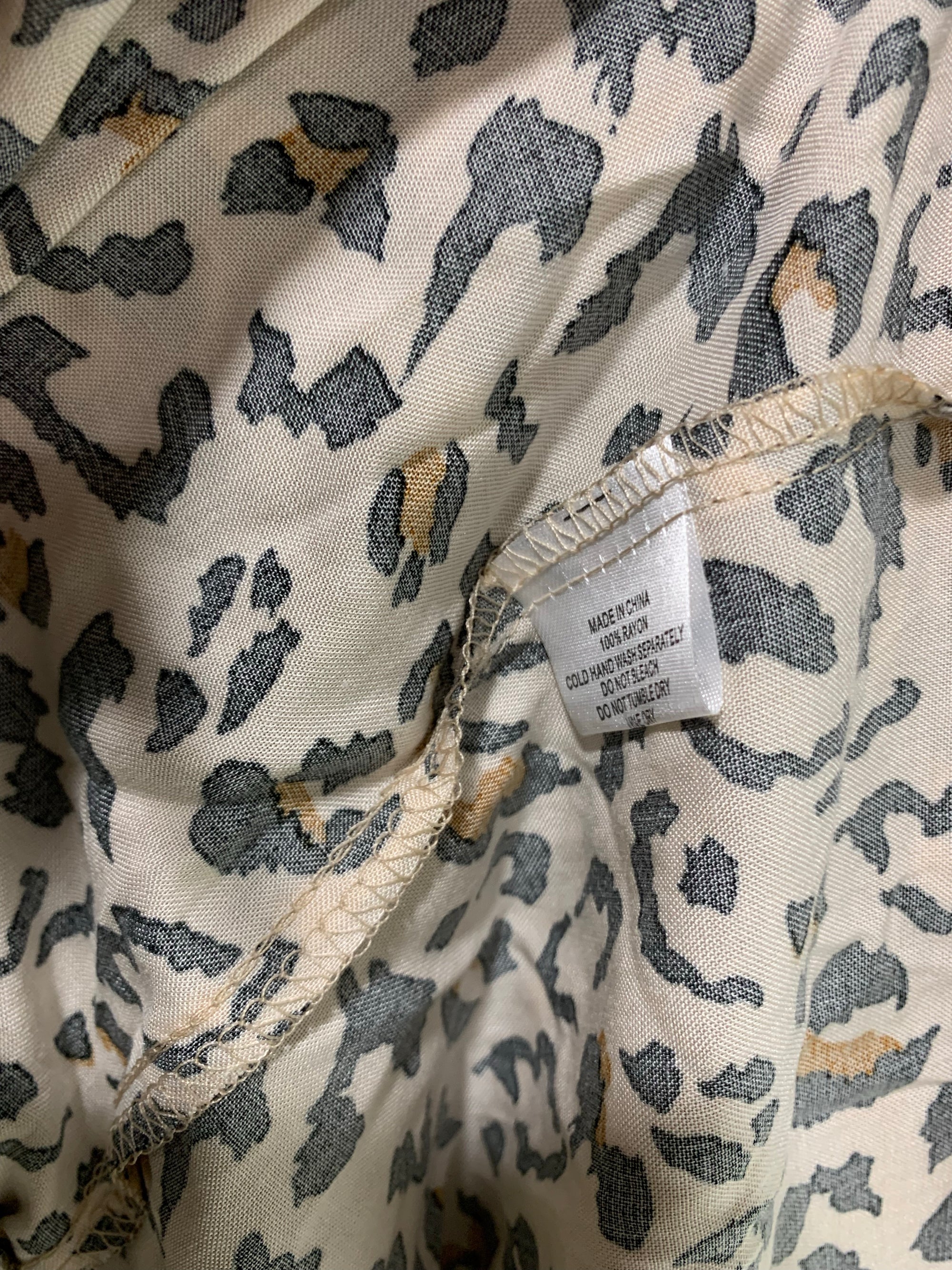 Maxi Dress Leopard Print in Beige & Black - Silver Wishes